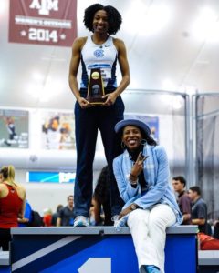 2018 NCAA women's track-and-field high jump champion Nicole Greene.